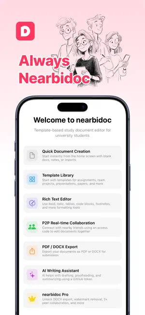 NearbiDoc - Markdown writer screenshot 1