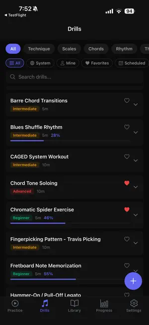 Guitar Practice Journal screenshot 2