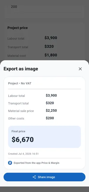 Price & Margin Calculator screenshot 2