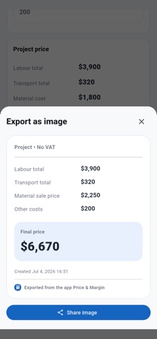 Price & Margin Calculator Screenshot 2 of 8