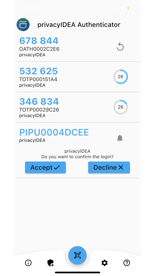 #3. privacyIDEA Authenticator (iOS) Podle: NetKnights GmbH