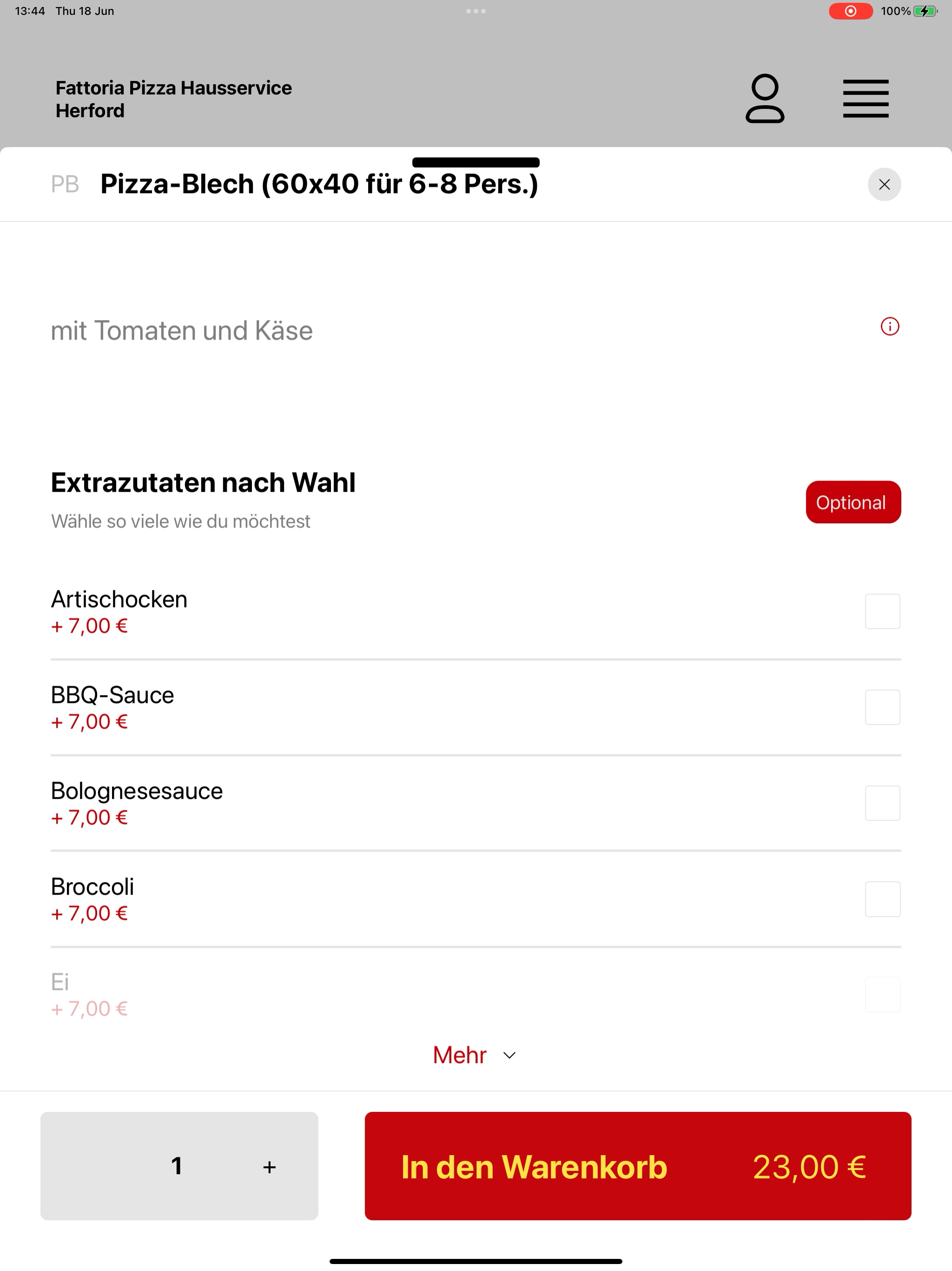Fattoria Pizza Hausservice screenshot 15