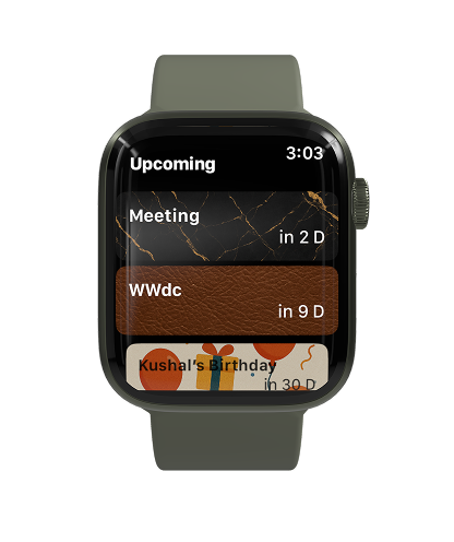 Trackmate - widget & countdown screenshot 7