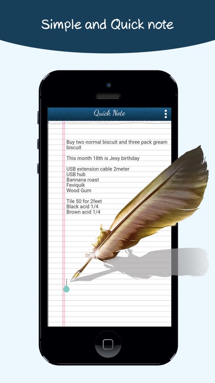 Quick note - One page note