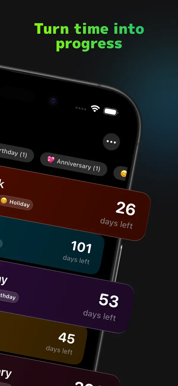 #3. Countdown & Widgets - TickZero (iOS) Podle: Krushi Golakiya