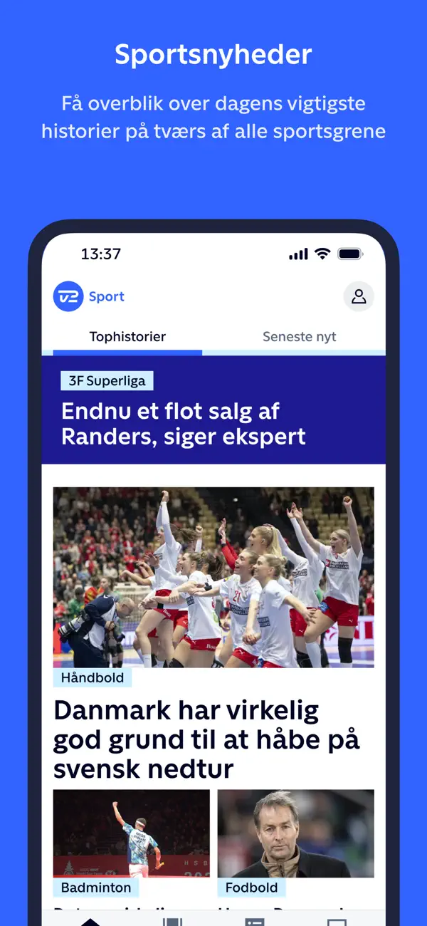 Screenshot #1 pour TV 2 Sport