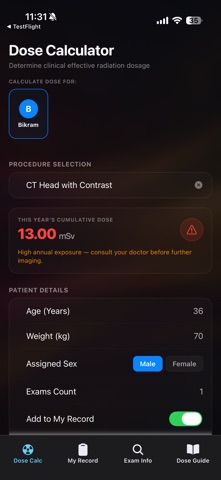 RadiationDoseTracker Screenshot 3 of 4
