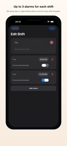 Shift Calendar Alarm Screenshot 10 of 10