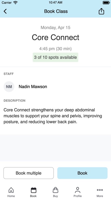 Serenity Pilates & Saunas Screenshot