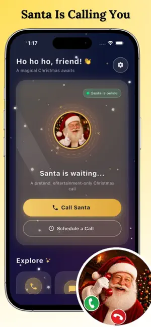 Santa Call: Talk to Santa App screenshot 1