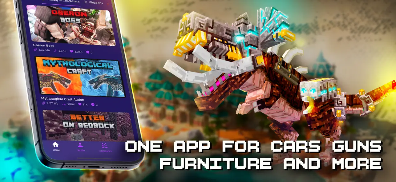 Screenshot #1 pour Addons, Skins for Minecraft PE