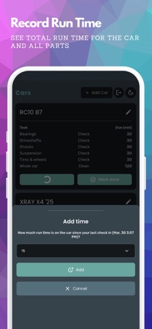 RC Maintenance Timer screenshot