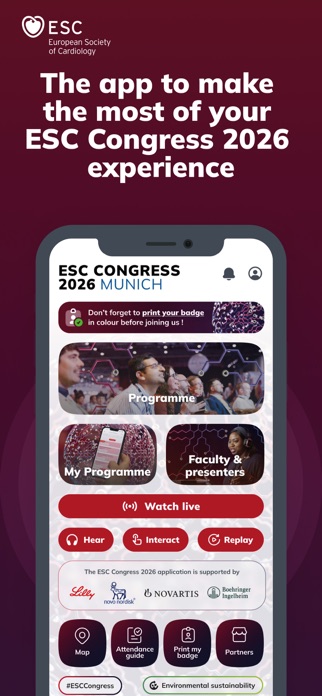 ESC Congress 2026 Screenshot 1 of 3