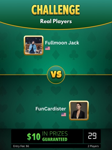 Gin Rummy Cash Online Prizes iPad screenshot