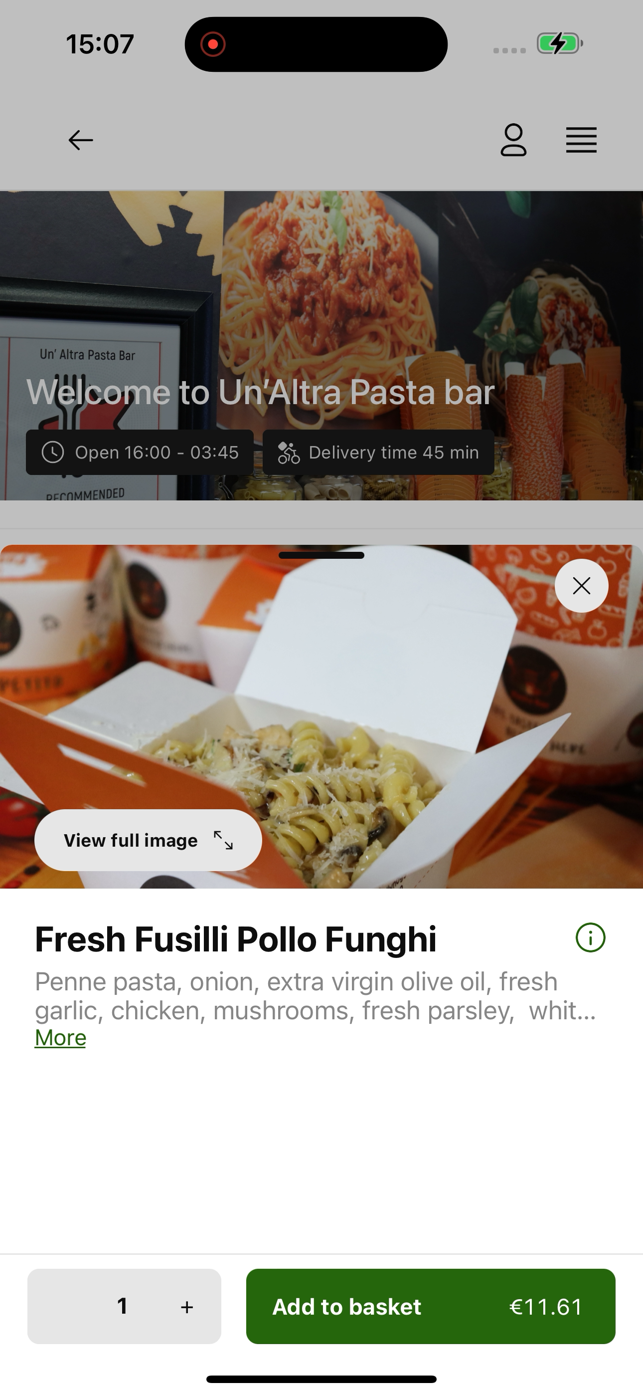 Un’Altra Pasta Bar screenshot 5