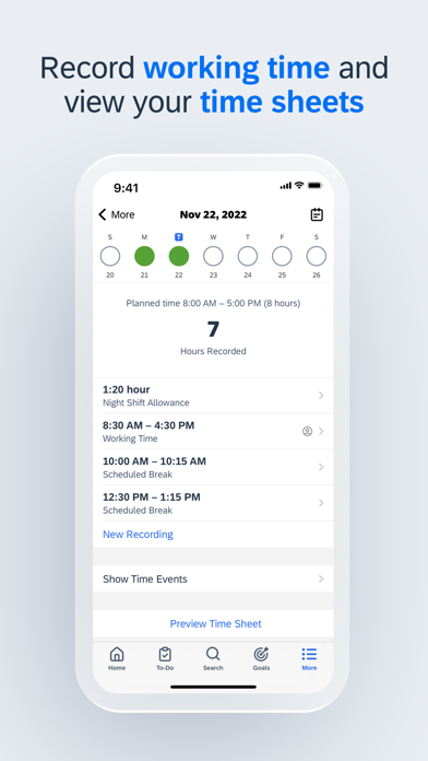 SAP SuccessFactors Mobile iPhone screenshot 6 - Business app