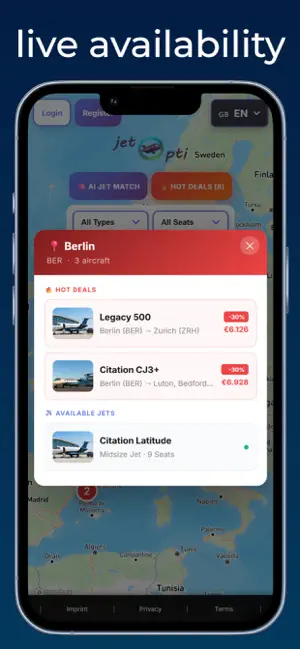 JetOpti: Private Jet Charter screenshot 4