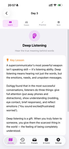 SuperComm: 21-Day Mastery Plan iPhone screenshot