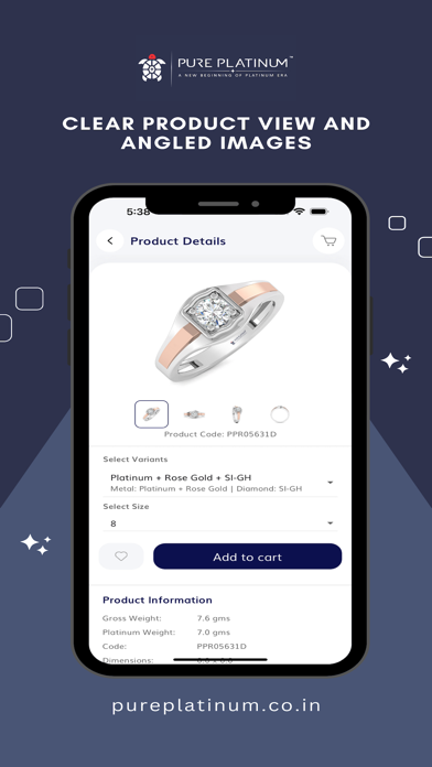 Pure Platinum Jewellery Screenshot