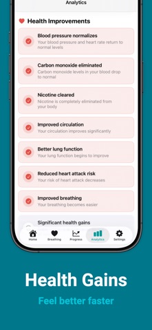 Breathly: Smoke-Free Journey screenshot