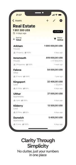 Worthfolio: Net Worth Manager screenshot 4