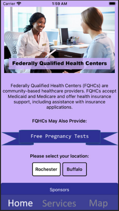 Screenshot 1 of Women's Guide to Healthcare NY App