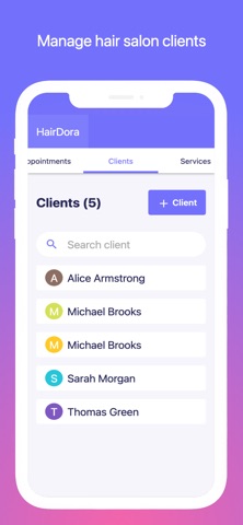 Salon Management Software iPhone screenshot