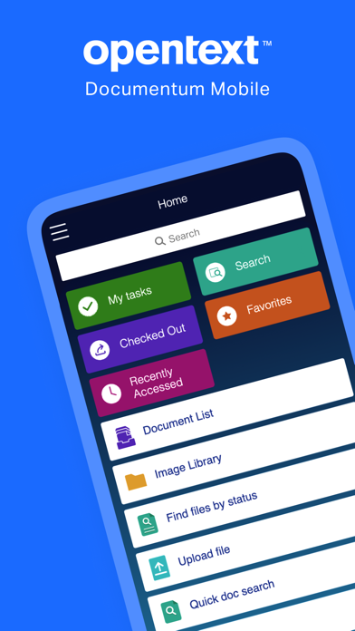 Screenshot #2 pour OpenText Documentum Mobile