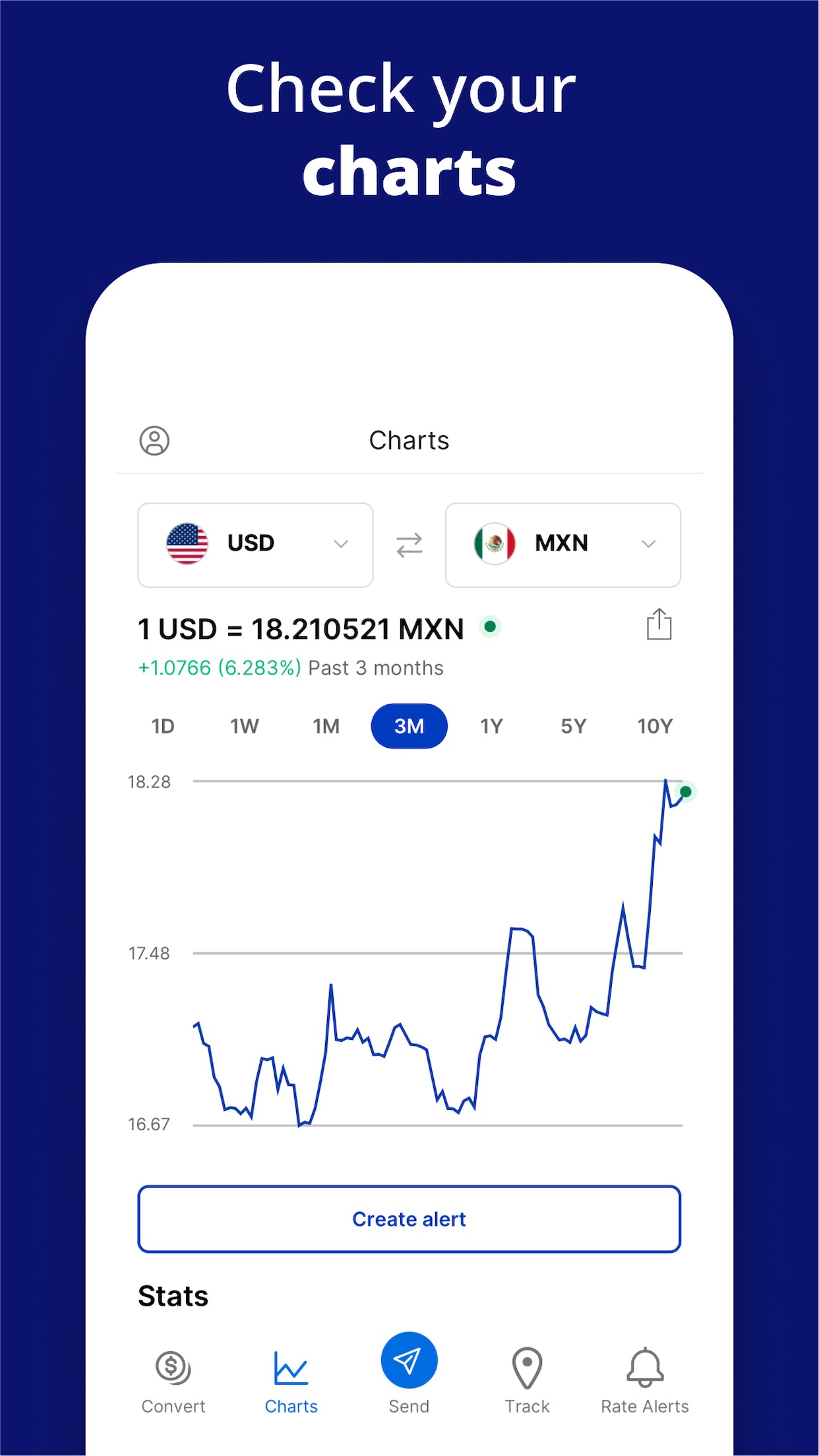Screenshot do app Xe Currency & Send Money