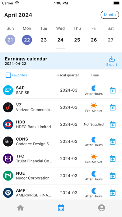 Finance Reports Screenshot