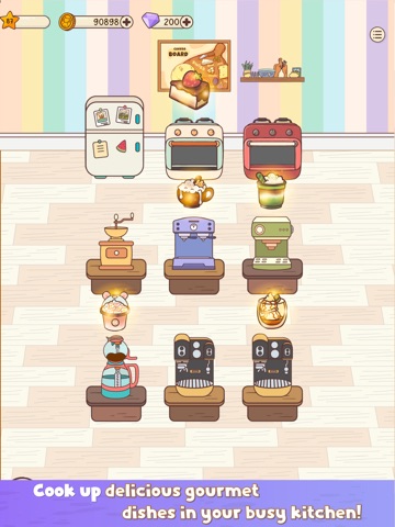 Cat Cafe:Restaurant Merge Game iPad screenshot