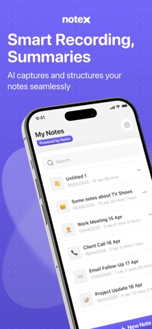Notex: AI Voice Note Taker Screenshot 1 of 5