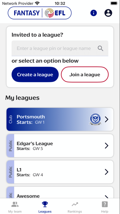 Fantasy EFL Official Screenshot