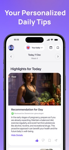 Uni - Pregnancy & Baby Tracker screenshot