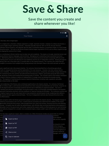 Ceify : AI Writing Assistant + iPad screenshot