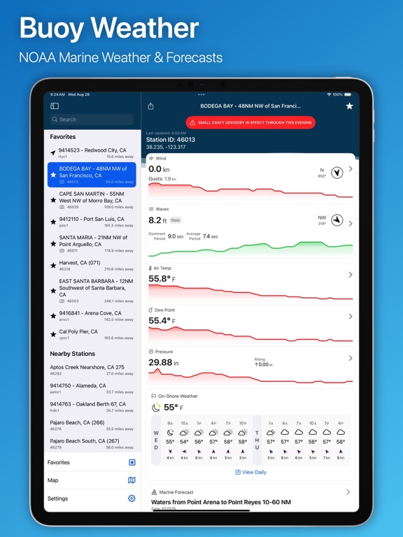 Screenshot #4 pour BuoyPro: Marine Buoy Weather