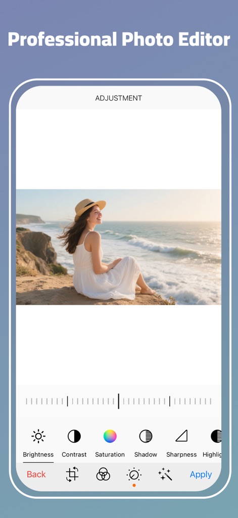 Collage Maker - AI Polaroid - Utilize the powerful photo editor to fine-tune images with precise adjustment tools like Brightness and Contrast, ensuring every photo looks its best.