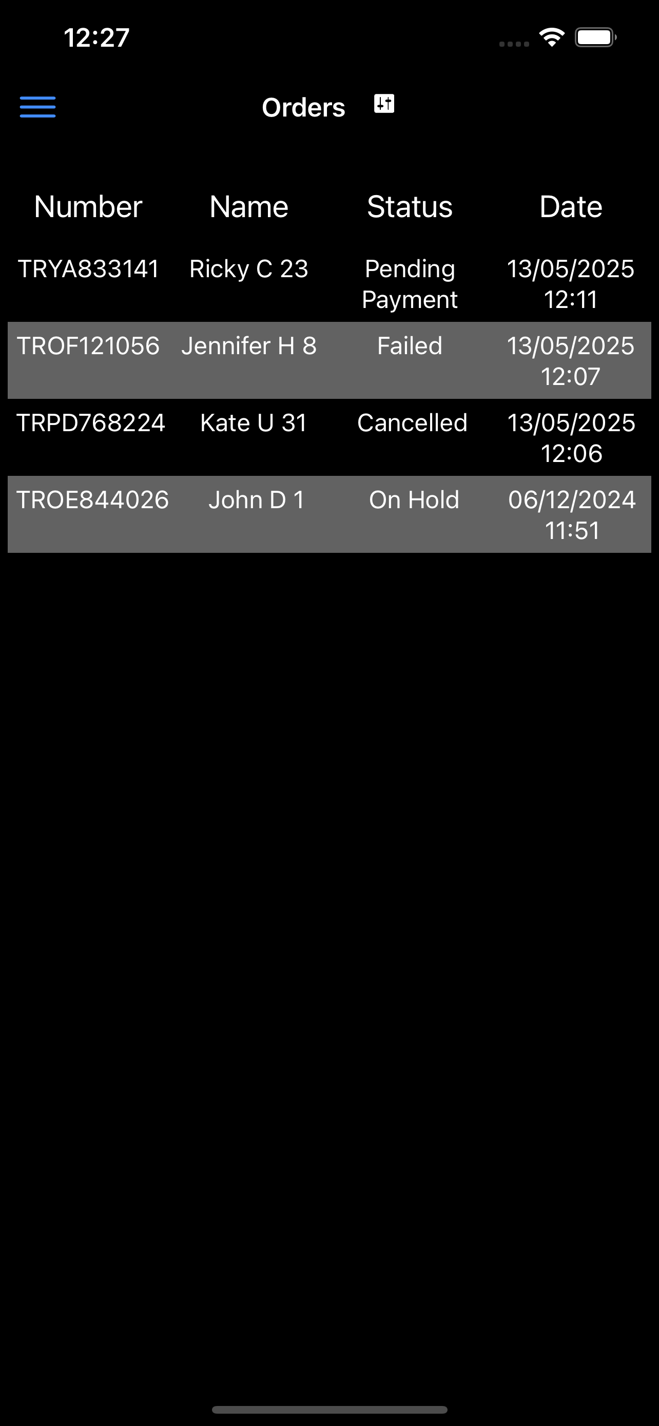Order Tracking Manager