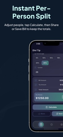 DiviTip: Tip Calculator screenshot