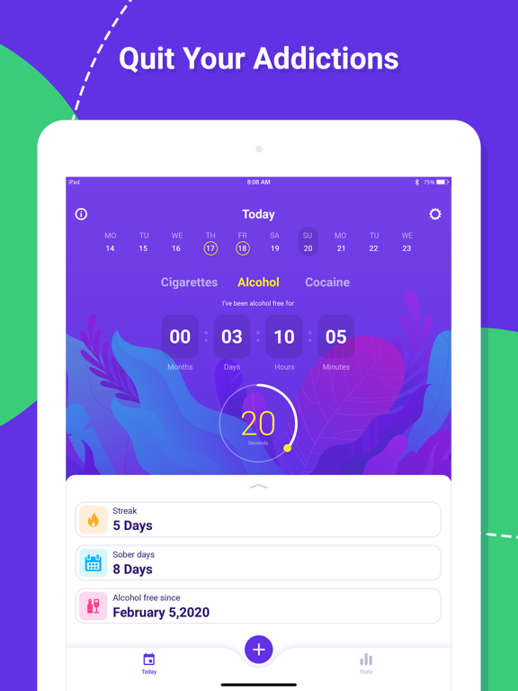 Screenshot #4 pour Sobriety Tracker Reminder App