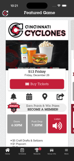 Cincinnati Cyclones screenshot 2