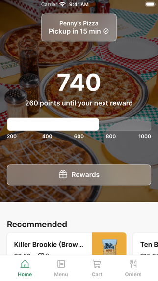 Penny's Pizza iPhone screenshot 1 - Food & Drink app