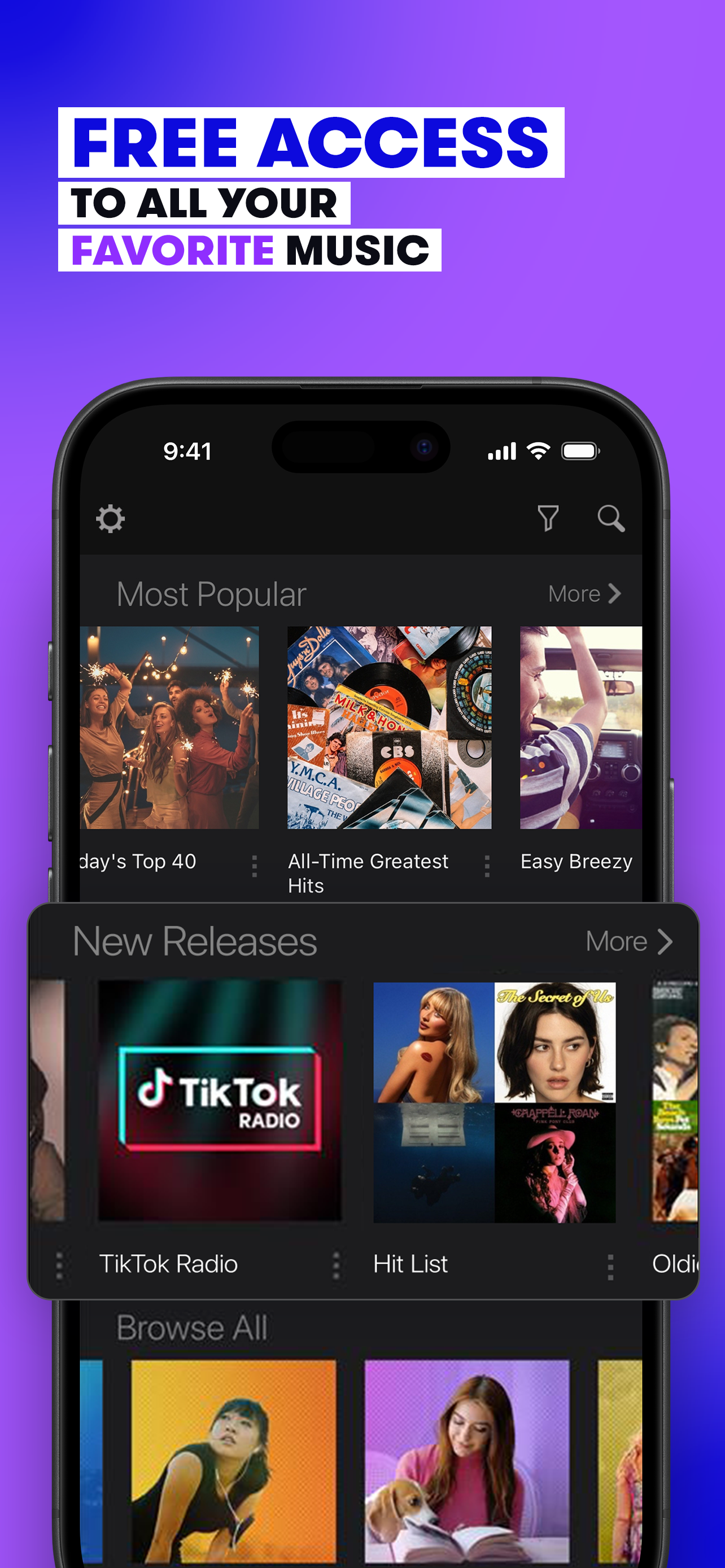Stingray Music: Discover Songs