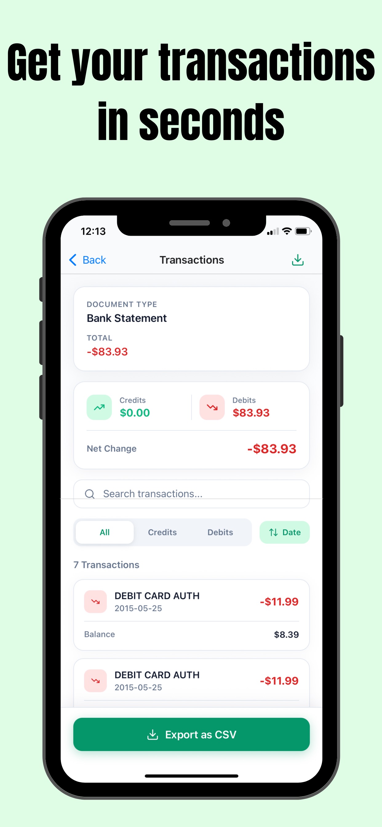 Bank Converter to CSV screenshot 3