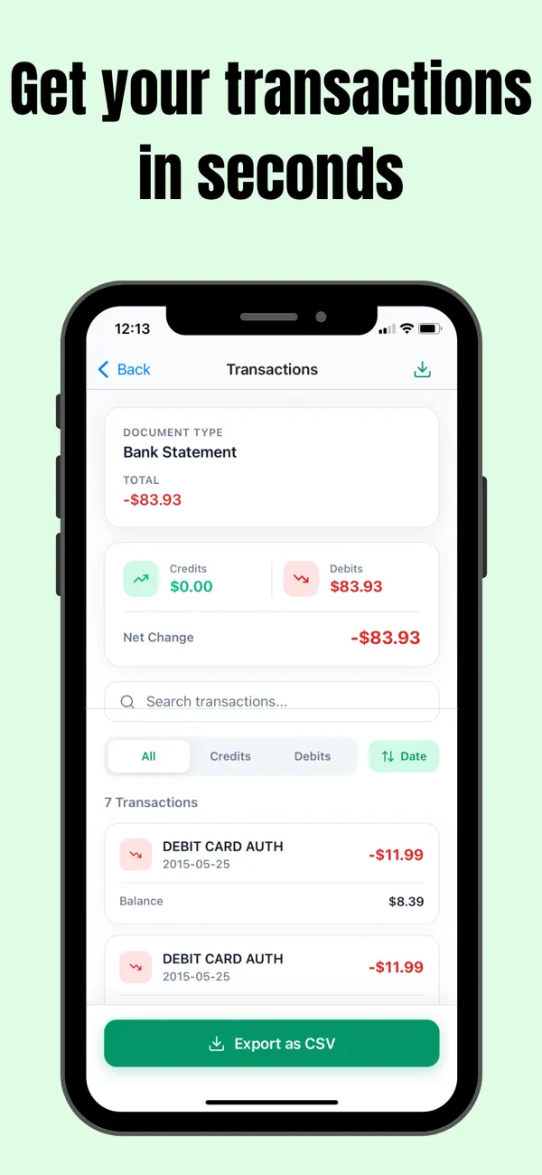 Screenshot #3 pour Bank Converter to CSV