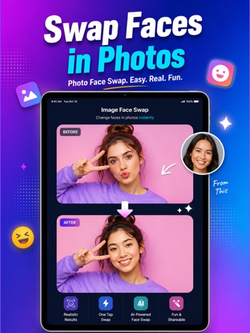 GIF Face Swap - GIFiz iPad screenshot