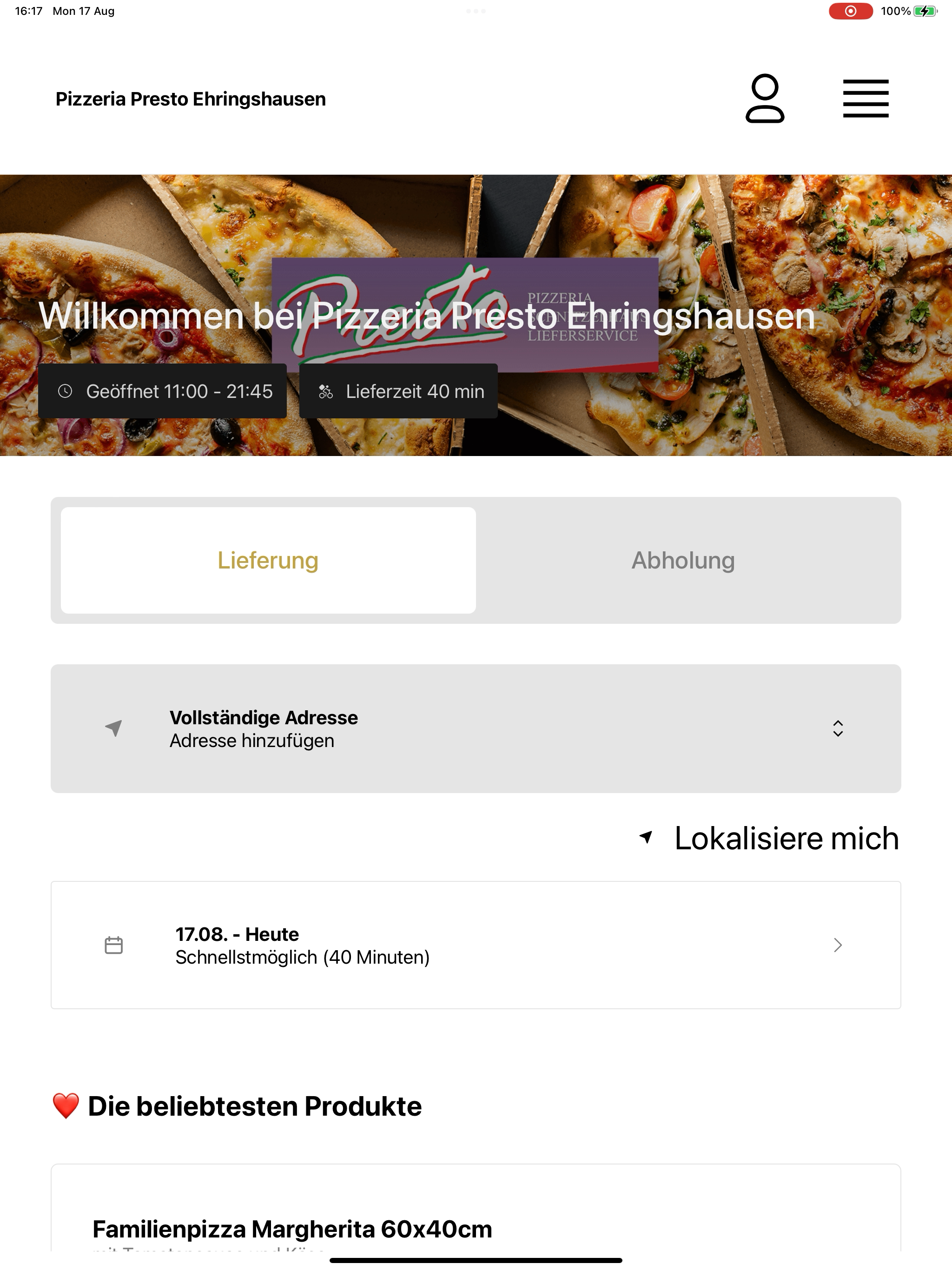 Pizzeria Presto Ehringshausen screenshot 13