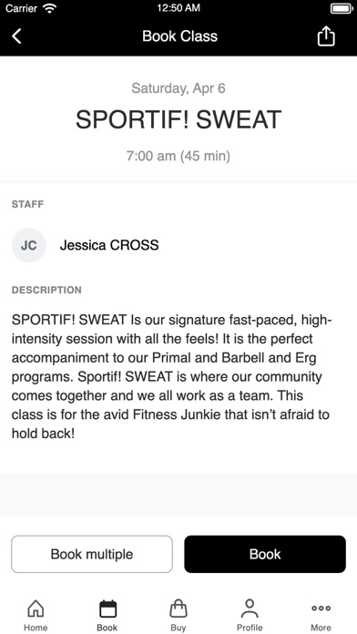 Sportif Personal Training Screenshot