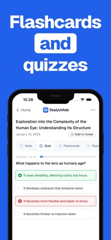 StudyUnfold: Flashcards, Quizz Screenshot 3 of 6
