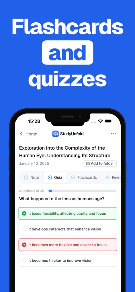 StudyUnfold: Flashcards, Quizz - App de Educación | MWM